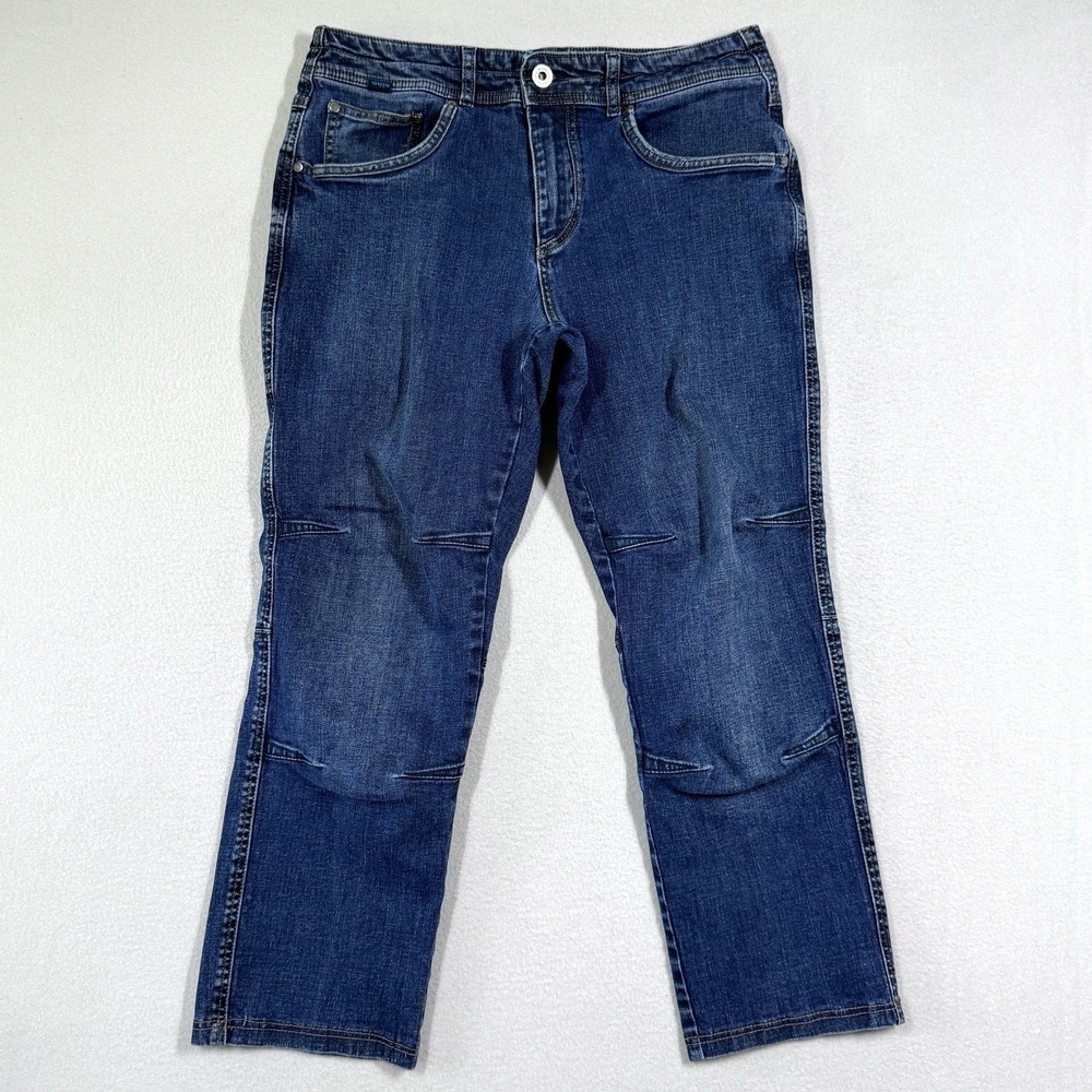 Kuhl Rydr Jeans Mens 33 Articulated Knee Stretch Denim Outdoor Hiking 26" Inseam
